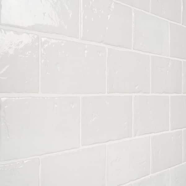 Ivy Hill Tile Tripoli Polished White 3.93 in. x 7.87 in. Polished