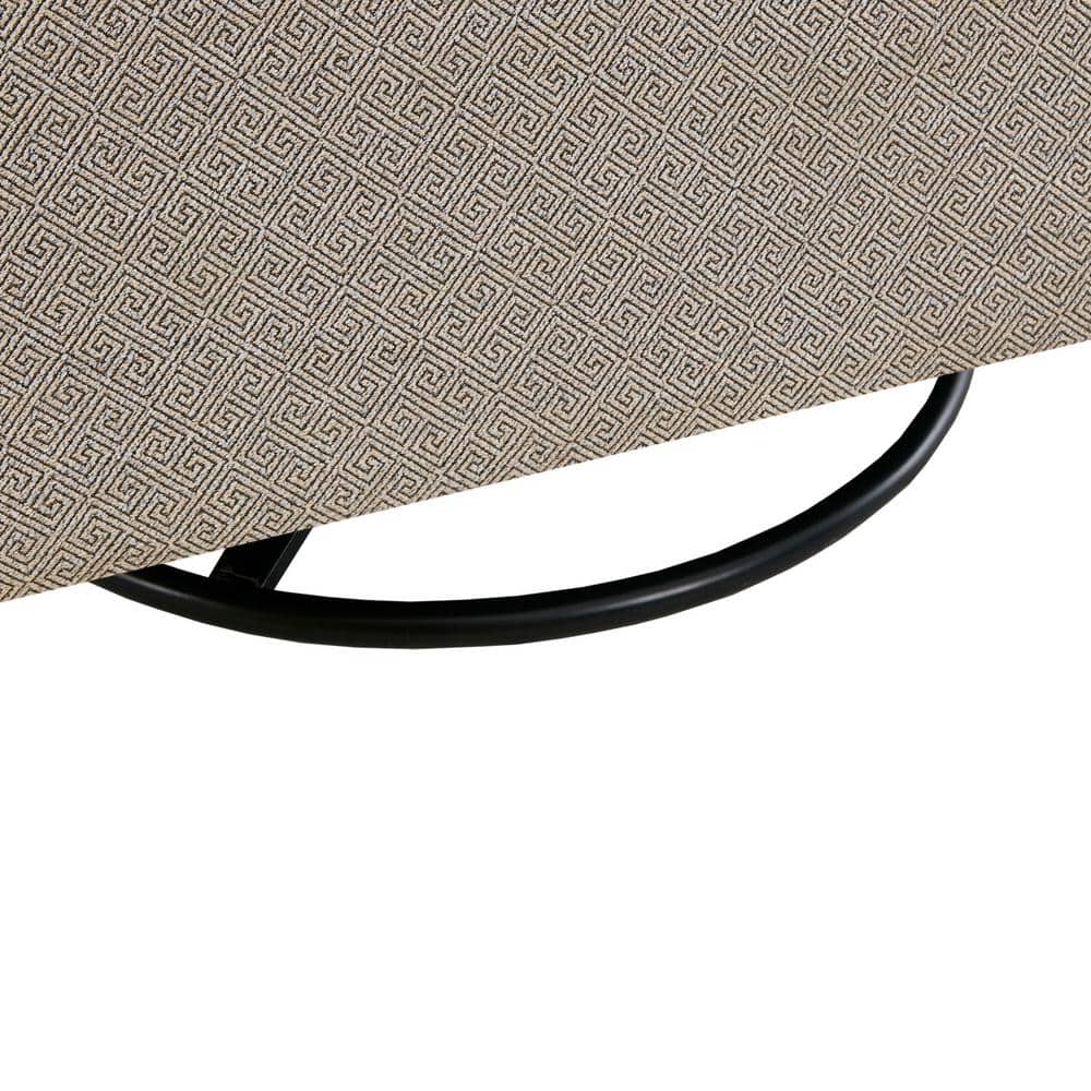 Augustine 29" Grey Taupe Manufactured Wood Swivel Glider Chair