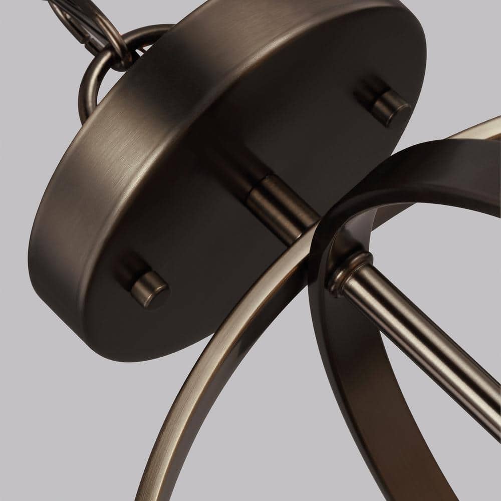 Alturas Mini Semi-Flush 2-Light Pendant in Brushed Oil Rubbed Bronze