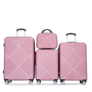Tatahance 4-Piece Blue ABS Hardside Lightweight Luggage Set