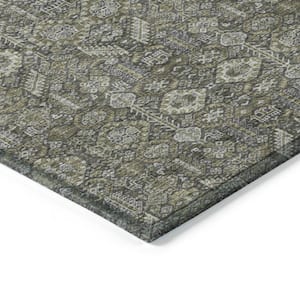 Chantille ACN574 Taupe 10 ft. x 14 ft. Machine Washable Indoor/Outdoor Geometric Area Rug