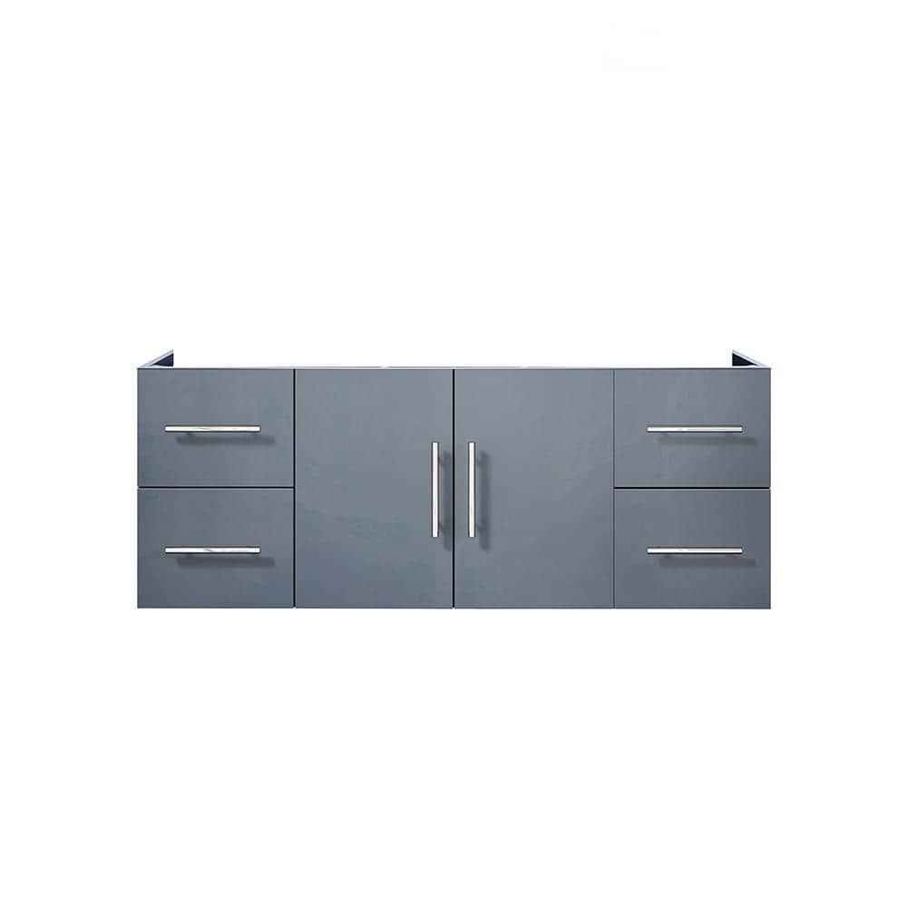 Geneva 48" Dark Gray Wall-Mount Vanity Cabinet