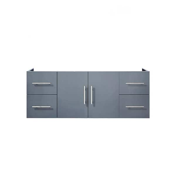 Geneva 48 in. W x 22 in. D Dark Grey Bath Vanity without Top