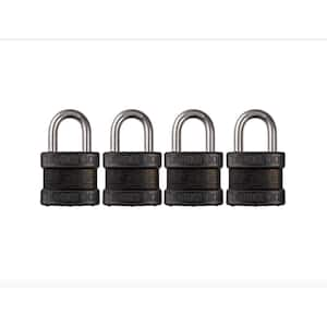 Master Lock Stainless Steel Outdoor Padlock with Key, 2 in. Wide, 2 in.  Shackle, 4 Pack 5SSQLH - The Home Depot