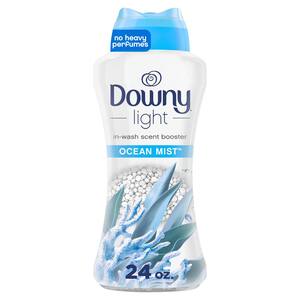 Downy Light 24 oz. Ocean Mist Scent Fabric Softener and Scent Booster ...