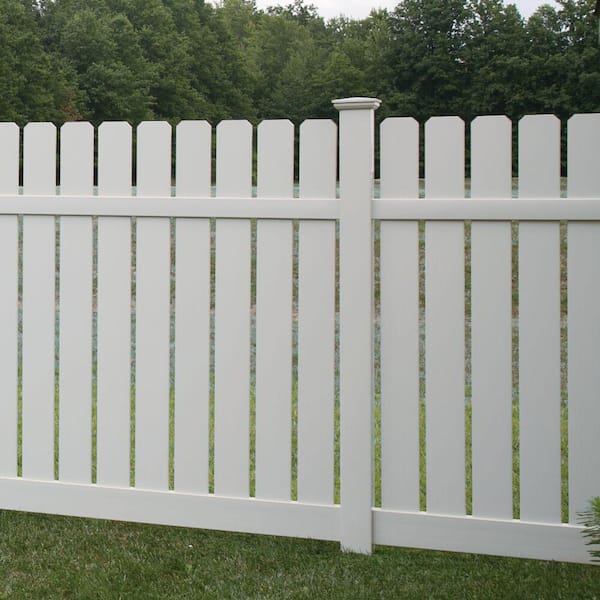 Barrette Outdoor Living 5 in. x 5 in. White Vinyl Contemporary Post Top