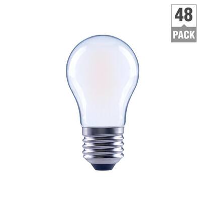 3-Pack EcoSmart 60-Watt Equivalent A15 Dimmable Frosted Glass Decorative Filament Vintage Edison LED Light Bulb Soft White 