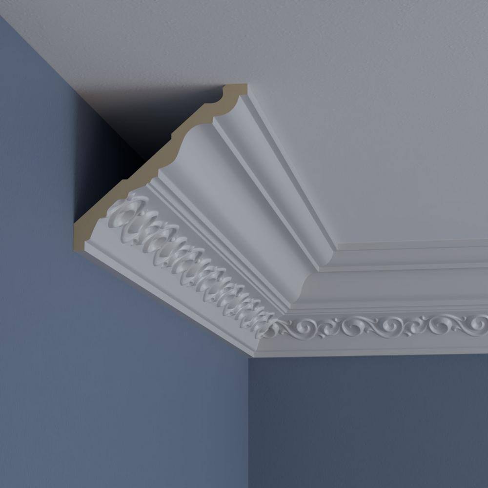 Linus White Polyurethane Crown Moulding 94.5"