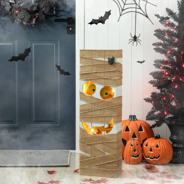  48 Pieces Halloween Wooden Hanging Ornaments Wood