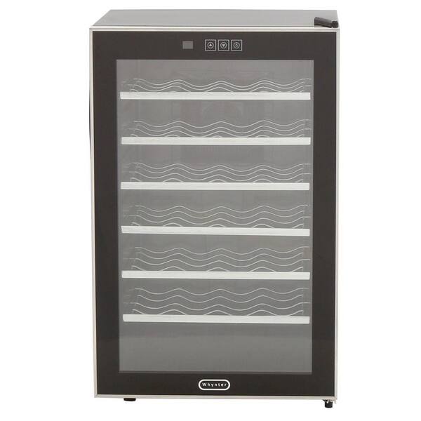 Whynter 28-Bottle Touch Control Stainless Steel Wine Cooler