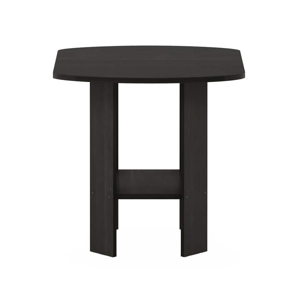 Espresso Wood End Table Set with Storage, 20"