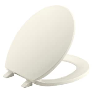 Brevia Round Closed Toilet Front Toilet Seat with Q2 Advantage in Biscuit
