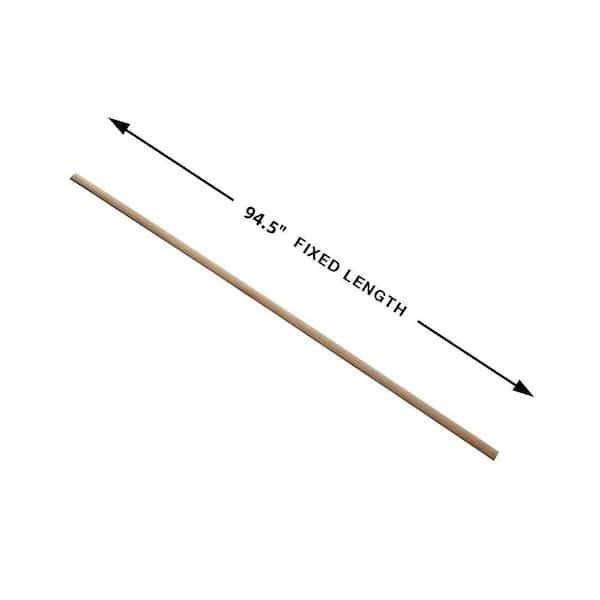 Teton Crest French Oak 0.28 in. Thick x 1.85 in. Width x 94.5 in. Length Vinyl 3-in-1 Molding