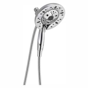 In2ition Two-in-One 5-Spray 6.9 in. Dual Wall Mount Fixed and Handheld H2Okinetic Shower Head in Chrome