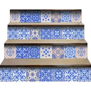 Amelia Blue 6 in. x 6 in. Vinyl Peel and Stick Tile (6 sq. ft./Pack)