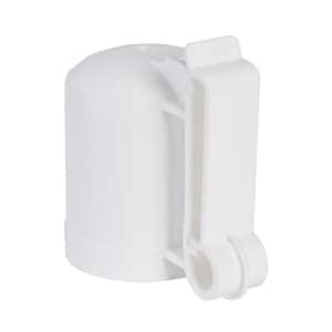 White T-Post Safety Cap and Insulator (10 per Bag)