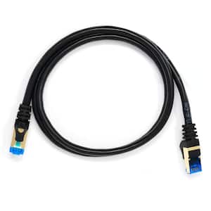 3 ft. CAT 7 Round High-Speed Ethernet Cable - Black