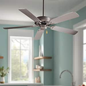 Contractor 52 in. Indoor Brushed Steel Ceiling Fan