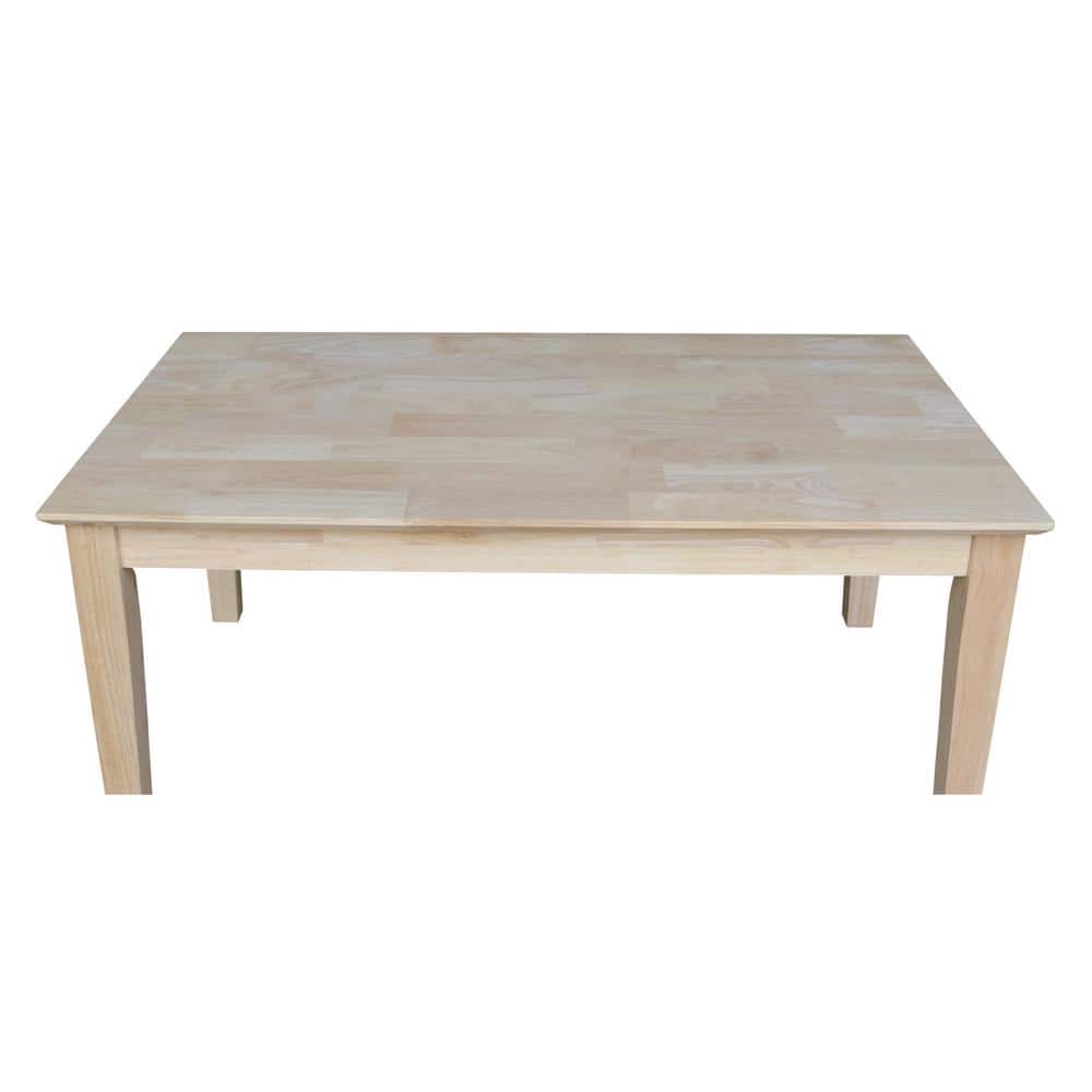 Eco-Friendly Parawood Classic Rectangular Coffee Table, 44.5" Length