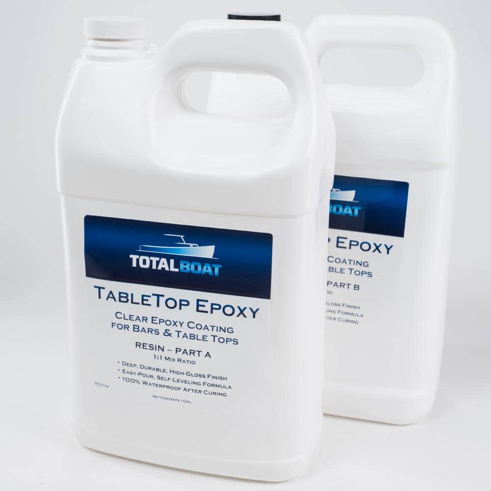 Table Top 1-Gal. Kit Clear High-gloss Epoxy Interior/Exterior Resin For Bar