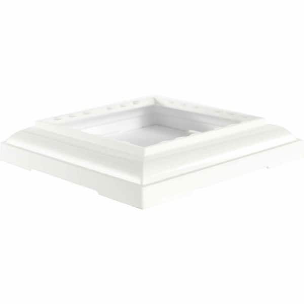 AFCO 6 in. Aluminum Standard Capital and Base with Feature for Endura-Aluminum Fluted Square Columns