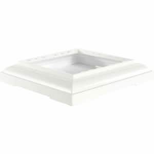 8 in. Aluminum Standard Capital and Base with Feature for Endura-Aluminum Fluted Square Columns