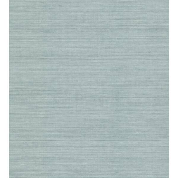 York Wallcoverings Blue Silk Elegance Paper Wallpaper Matte, 27 in. x 27 ft.