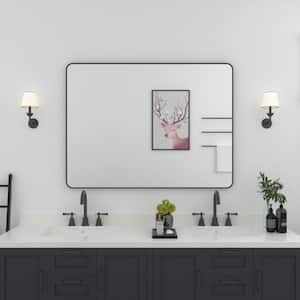 48 in. W x 36 in. H Rectangular Framed Wall Bathroom Vanity Mirror in Oil Rubbed Bronze