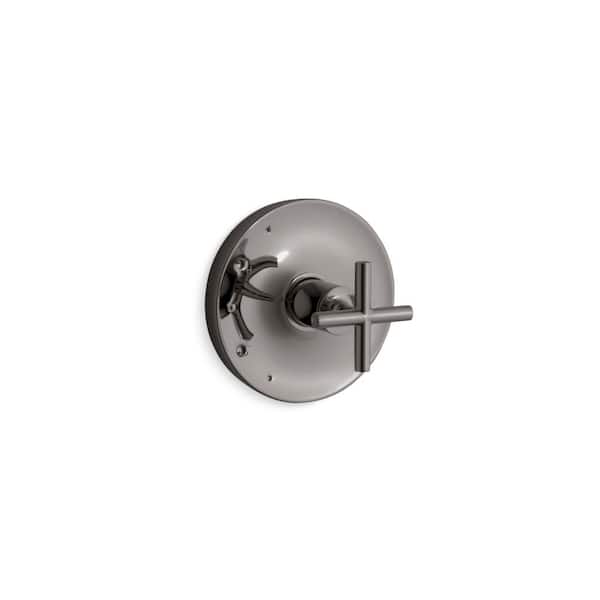 KOHLER Purist 1-Handle Rite-Temp Valve Trim with Cross Handle in Vibrant Titanium