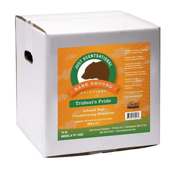 Just Scentsational Trident's Pride by Bare Ground 15 lb. Ready-to-Use Soil Conditioning Granules Box