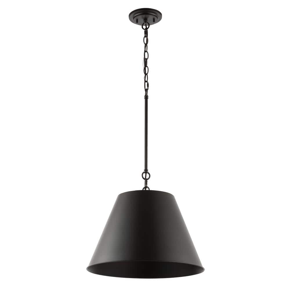 Henry 18" Industrial Farmhouse LED Pendant in Oil-Rubbed Bronze