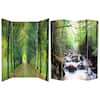 Oriental Furniture 6 ft. Green 4-Panel Room Divider CAN-PATH - The Home ...