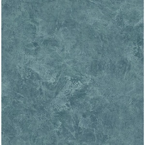 Spatula Effect Green Aqua Paper Non-Pasted Strippable Wallpaper Roll (Cover 56.05 sq. ft.)