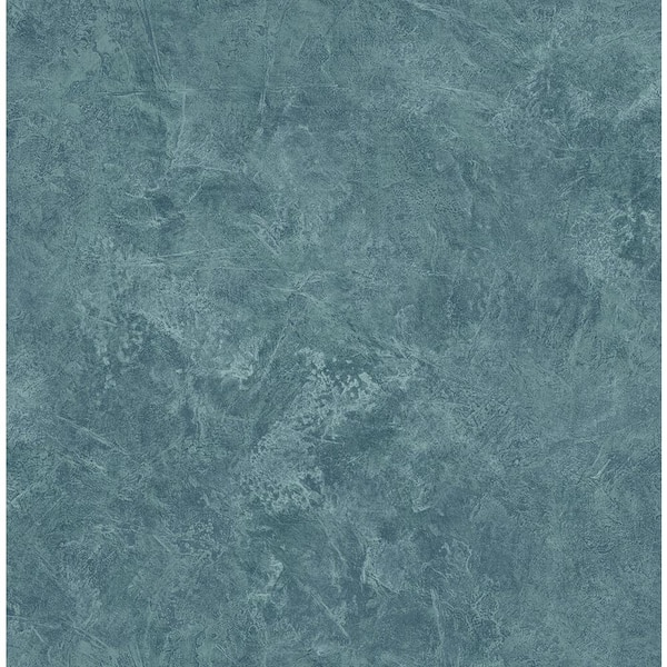 CASA MIA Spatula Effect Green Aqua Paper Non-Pasted Strippable Wallpaper Roll (Cover 56.05 sq. ft.)