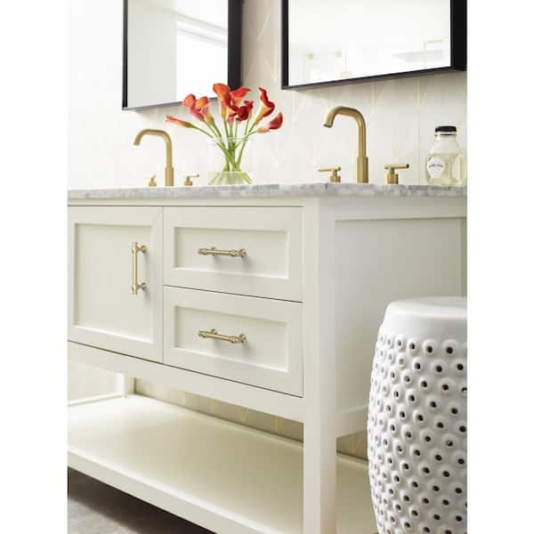 Winsome 3-3/4 in. (96mm) Traditional Golden Champagne Bar Cabinet Pull