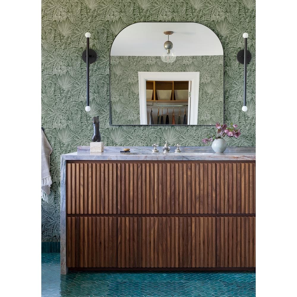 Vita Green Botanical Matte Non Woven Wallpaper Roll