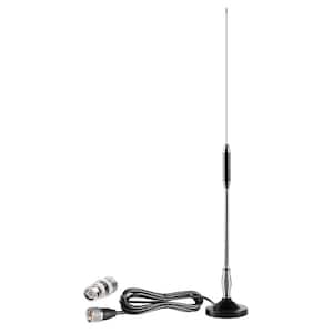 10 ft. Reception Amplified VHF, 27MHz Heavy Duty Magnetic Mount CB Radio Base Station Outdoor Antenna for Mobile & Car