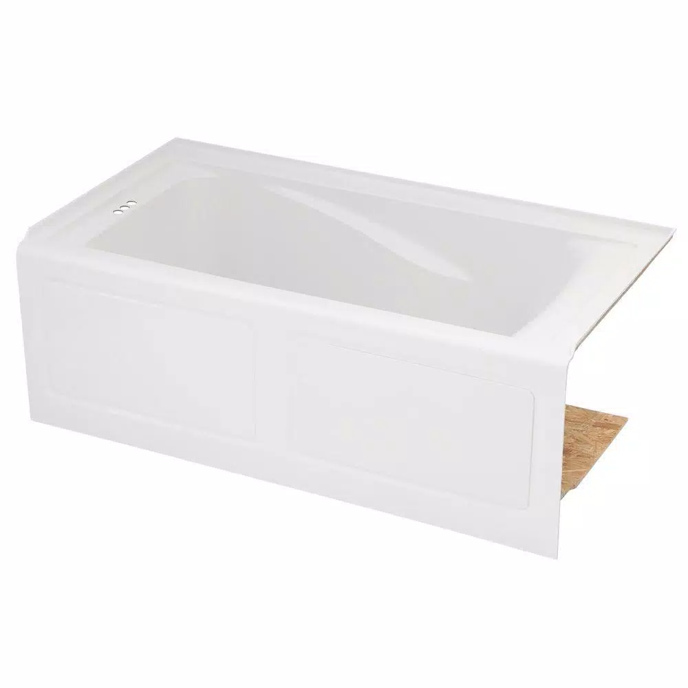 Reviews For American Standard Everclean 60 In X 32 In Left Drain Soaking Tub In White 2425l 202 020 The Home Depot