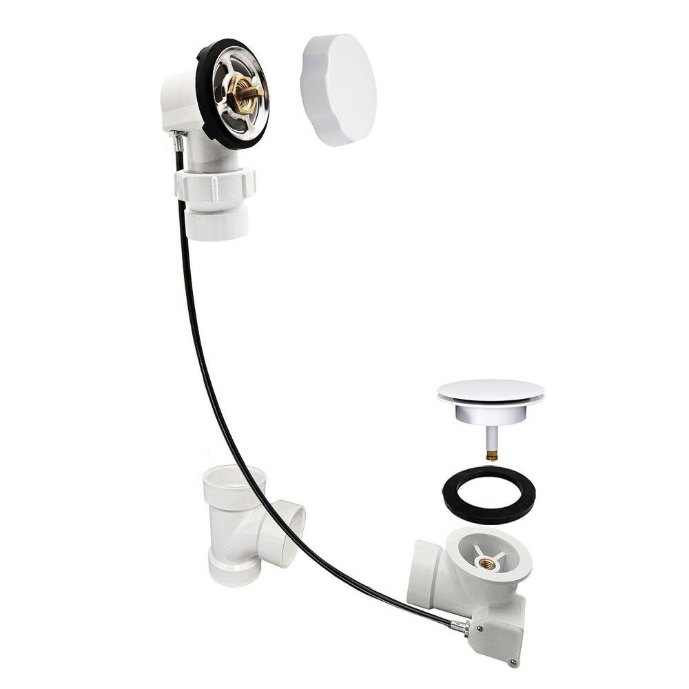 27 in. Sch. 40 PVC Ball Joint Cable Drive, Powder Coat White