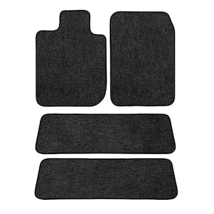 Ford Explorer Charcoal All-Weather Textile Car Mats, Custom Fit for 2006-2010 (4-Piece) 4 Row Carpet Car Mats