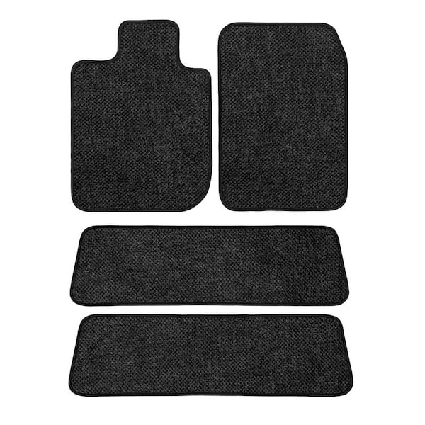 GGBAILEY Ford Explorer Charcoal All-Weather Textile Car Mats, Custom Fit for 2006-2010 (4-Piece) 4 Row Carpet Car Mats