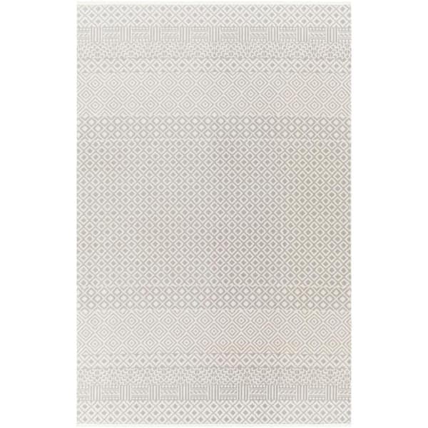 Livabliss Nida Grey 7 ft. x 9 ft. Indoor Machine-Washable Area Rug