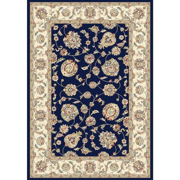 Home Decorators Collection Judith Blue/Ivory 5 ft. x 8 ft. Indoor Area Rug