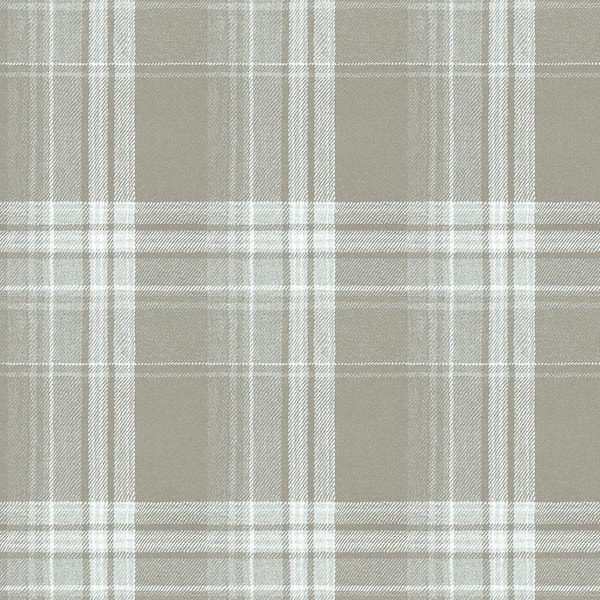 Chesapeake Saranac Grey Flannel Paper Strippable Roll (Covers 56.4 sq. ft.)