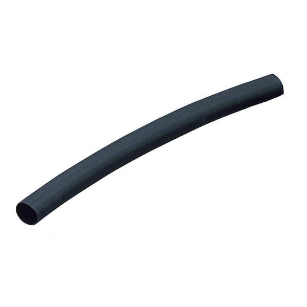 GARDNER BENDER 1/4 in. Black Polyolefin Heat Shrink Tubing (5-Pack)