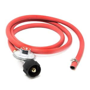 6 ft. Propane Regulator with Hose Clamp Style