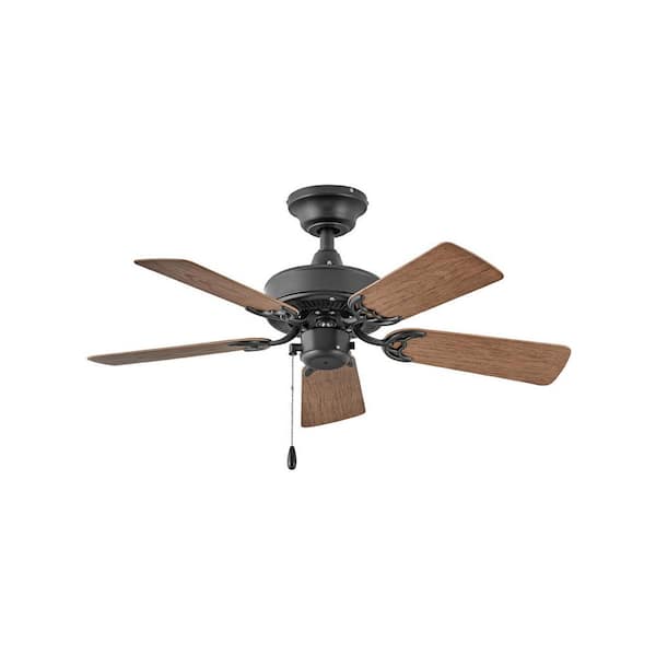Hinkley Cabana 36" 3-Speed Indoor/Outdoor Ceiling Fan, Matte Black