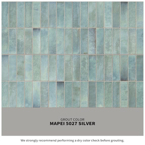 Giorbello Spanish Artis Teal 12 in. x 24 in. Glazed Porcelain Wall
