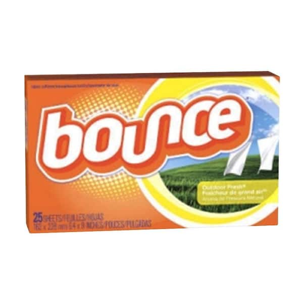 Bounce Outdoor Fresh Fabric Softener Dryer Sheets (25-Count) (Case of 15)
