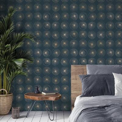 Geometric - Blue - Wallpaper - Home Decor - The Home Depot